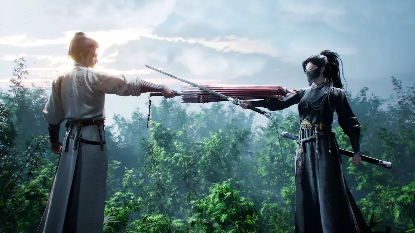 Where Winds Meet background art – 古城夜色