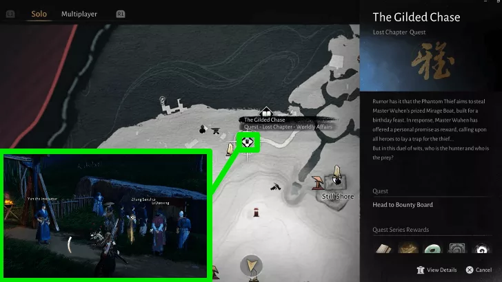 The Gilded Chase map location (Game8)