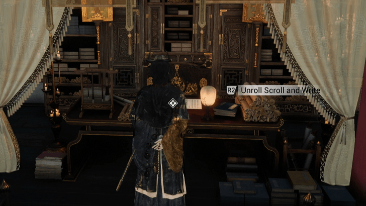 Unroll the Imperial Decree scroll and write remarks
