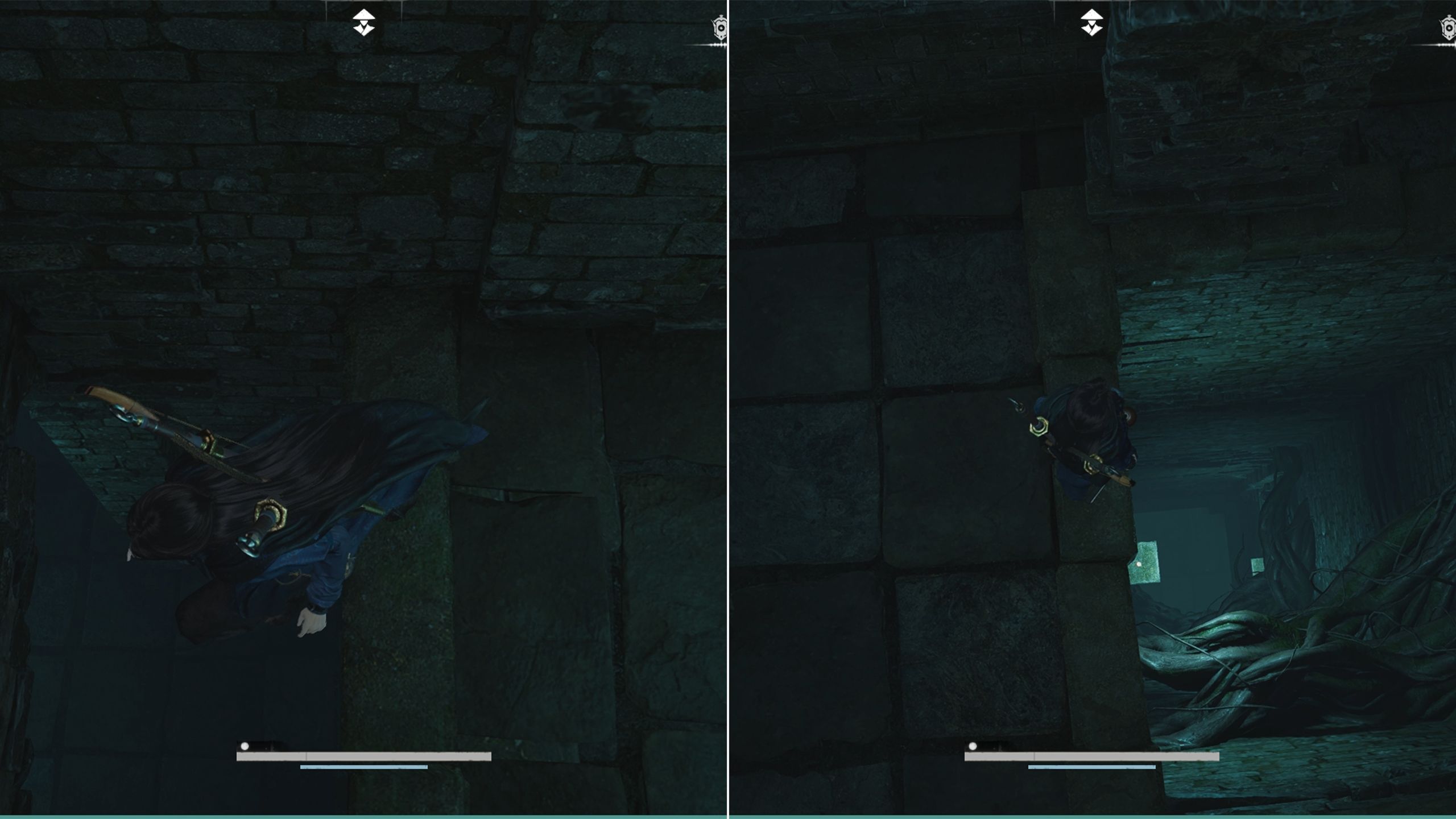 Return path through spike trap room