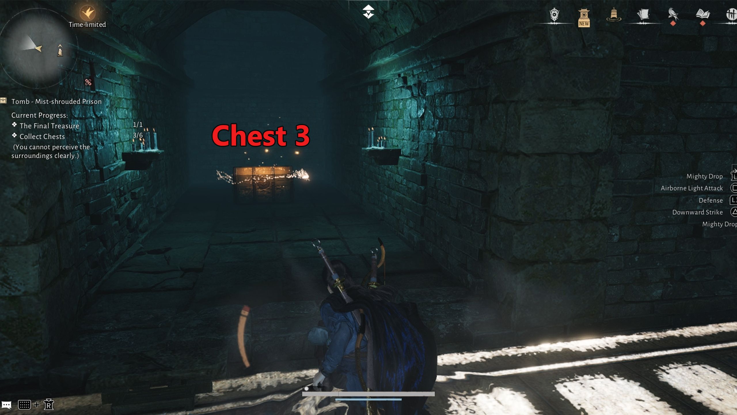 Mist-Shrouded Prison chest 3 location