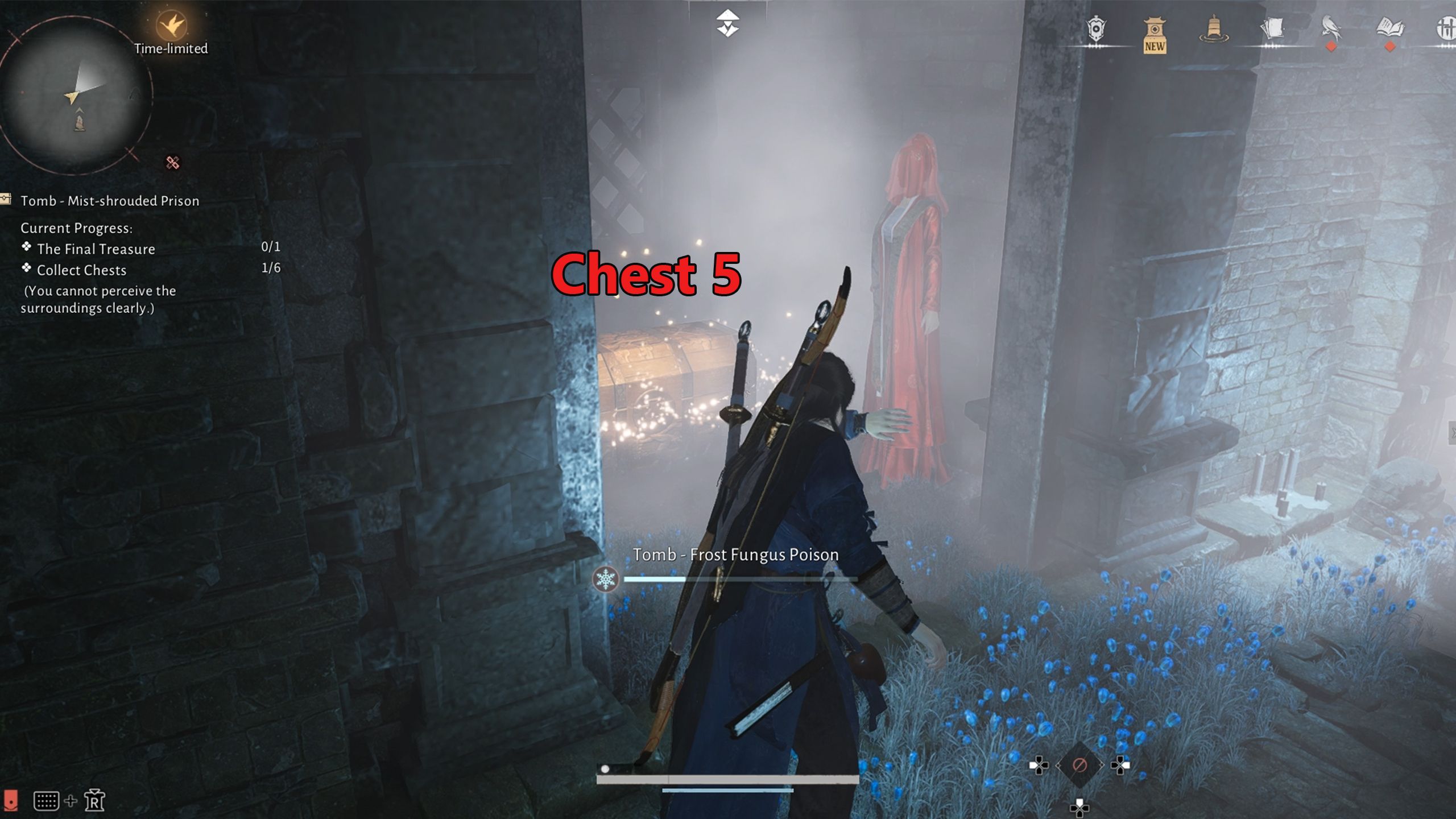 Mist-Shrouded Prison chest 5 location