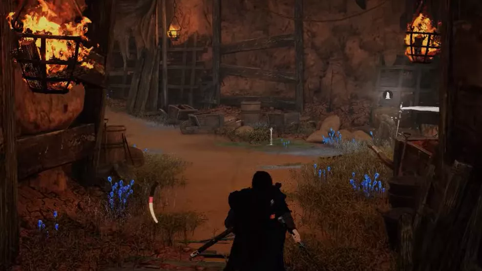 Pfad führt in die Untergrund-Ebene