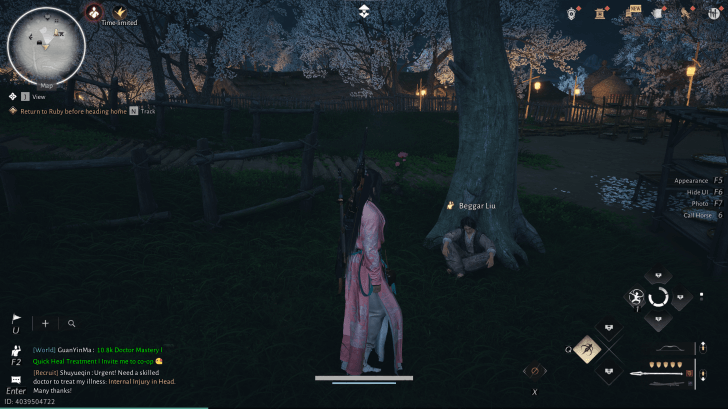 Beggar Liu NPC portrait in Where Winds Meet