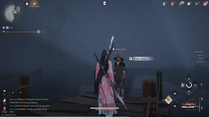 Elder Zhou NPC portrait in Where Winds Meet