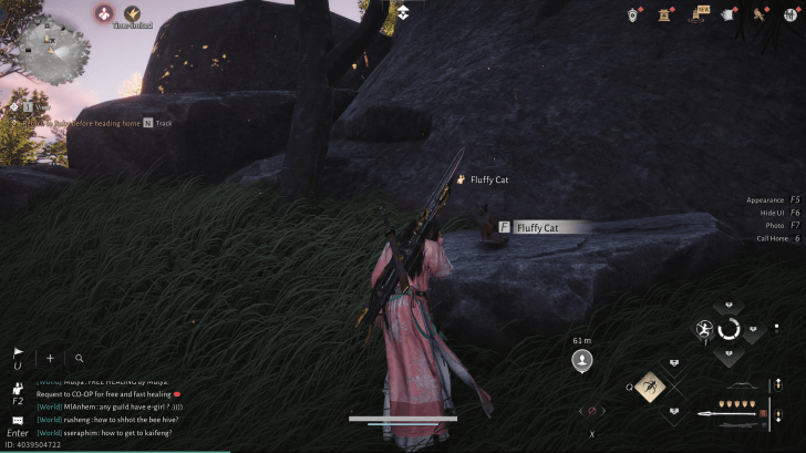 Fluffy Cat NPC portrait in Where Winds Meet