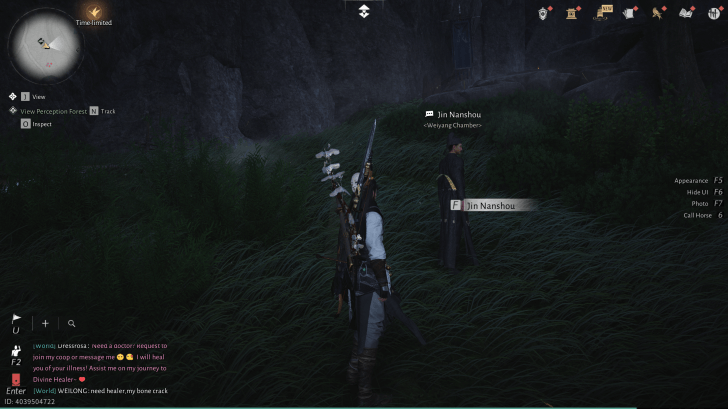 Jin Nanshou NPC portrait in Where Winds Meet