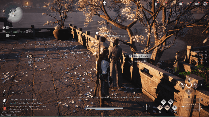 Meng Zhixia NPC portrait in Where Winds Meet