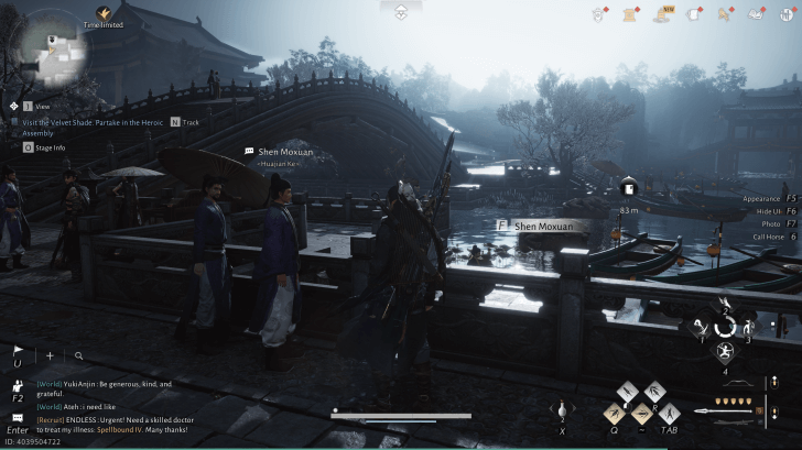 Shen Moxuan NPC-Porträt (Where Winds Meet)