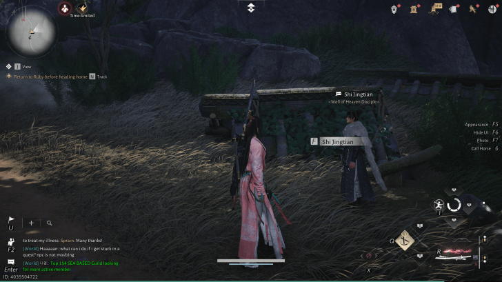 Shi Jingtian NPC portrait in Where Winds Meet