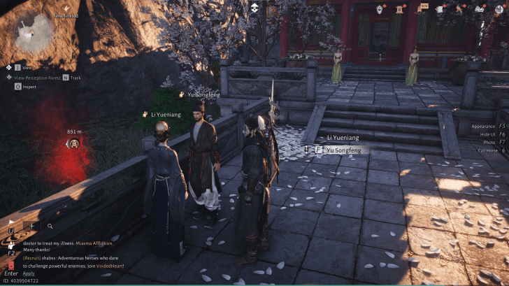 Yu Songfeng NPC portrait in Where Winds Meet