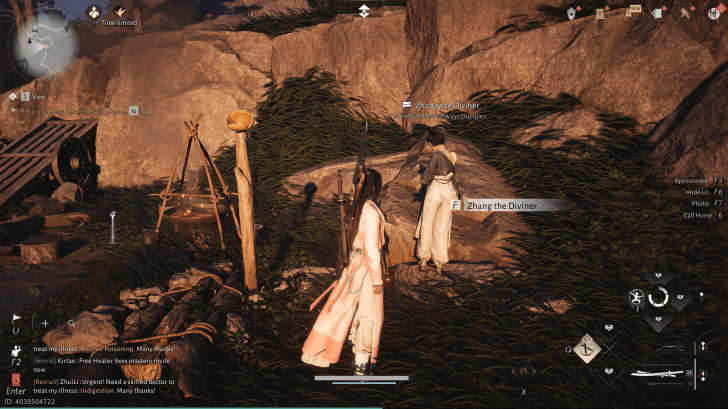 Zhang the Diviner NPC portrait in Where Winds Meet