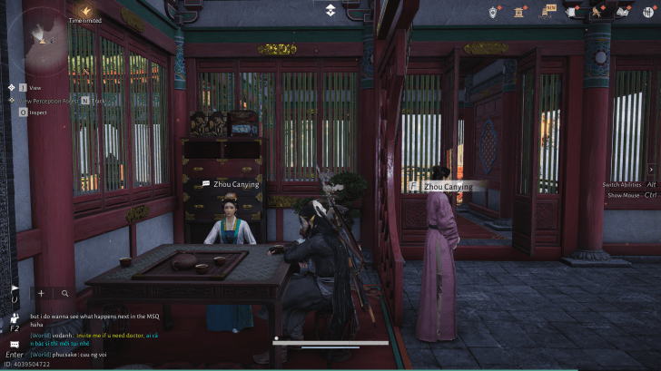 Zhou Canying NPC portrait in Where Winds Meet