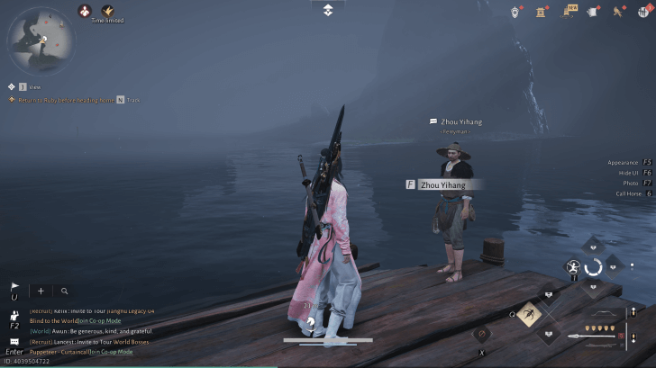 Zhou Yihang NPC portrait in Where Winds Meet