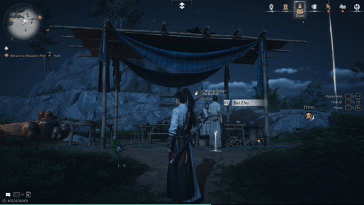 Zhu Bawan NPC-Porträt (Where Winds Meet)