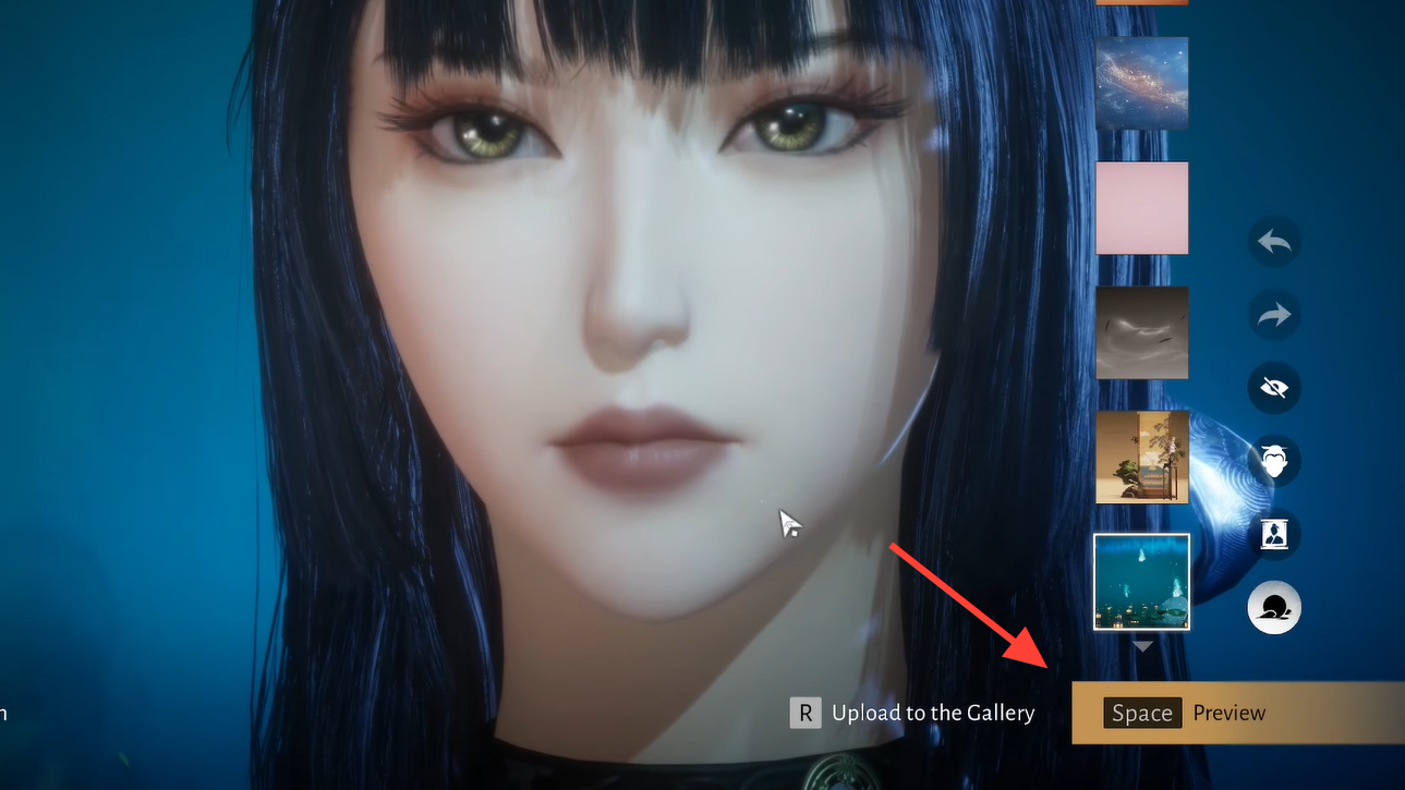 Previewing your face before upload