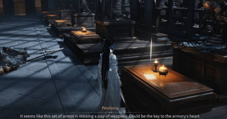 Where Winds Meet - Head to either wing from the arsenal hall