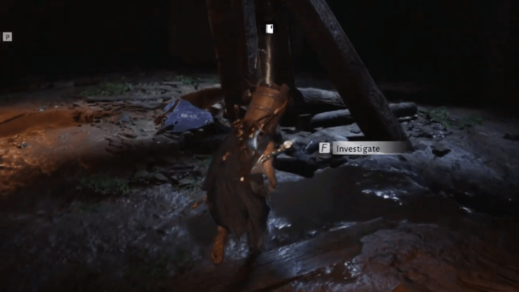 Entrance to the underground tunnel