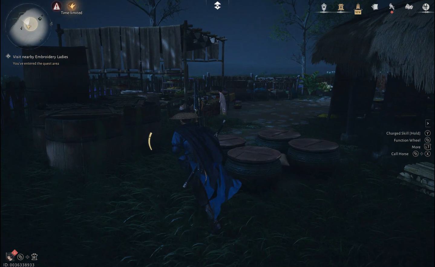 Walking toward the embroiderers' location