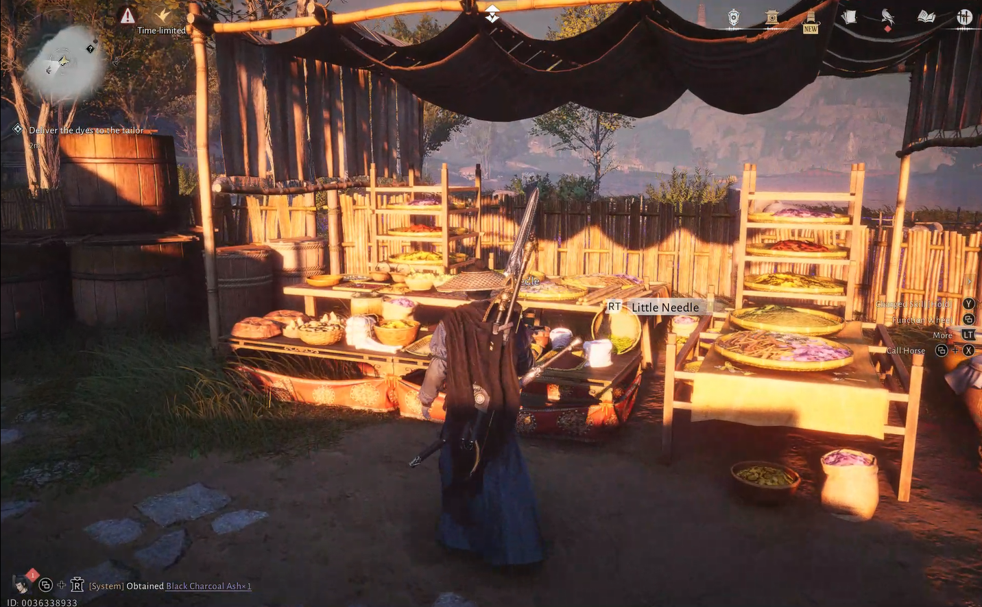 Advancing time to Chou hour after handing in dyes