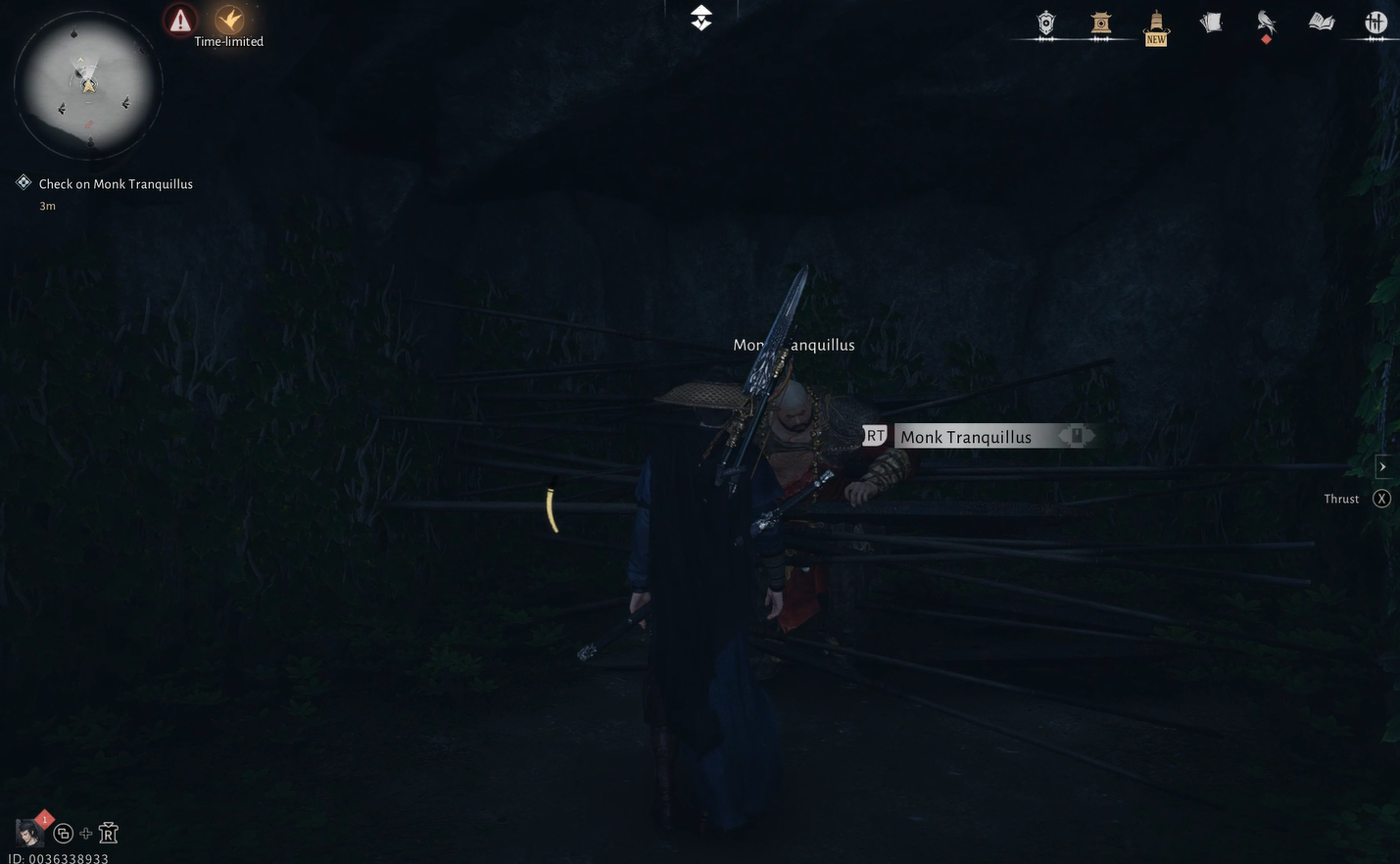 Monk stuck in his trap