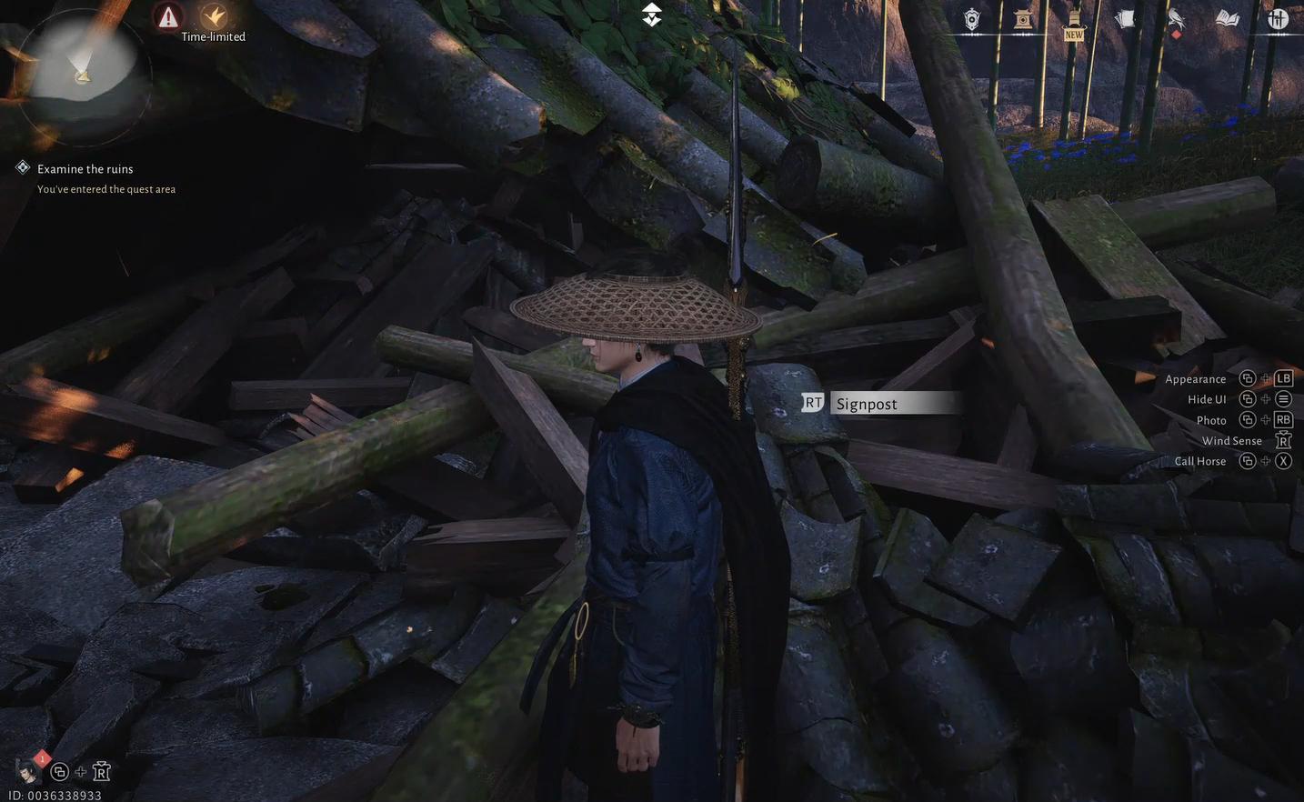 Clearing debris to enter the ruins