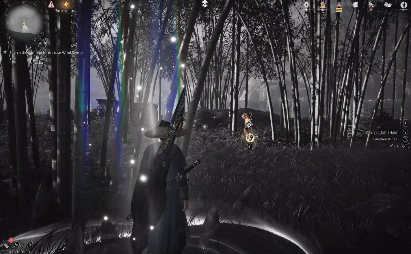 Eavesdropping on two men in the bamboo grove